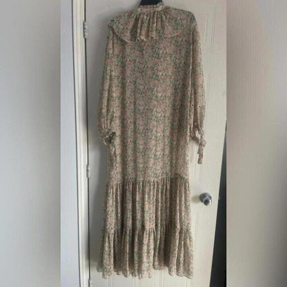 Romantic Boho Maxi Dress Mango Balloon Sleeve Whimsigoth - Picture 10 of 15